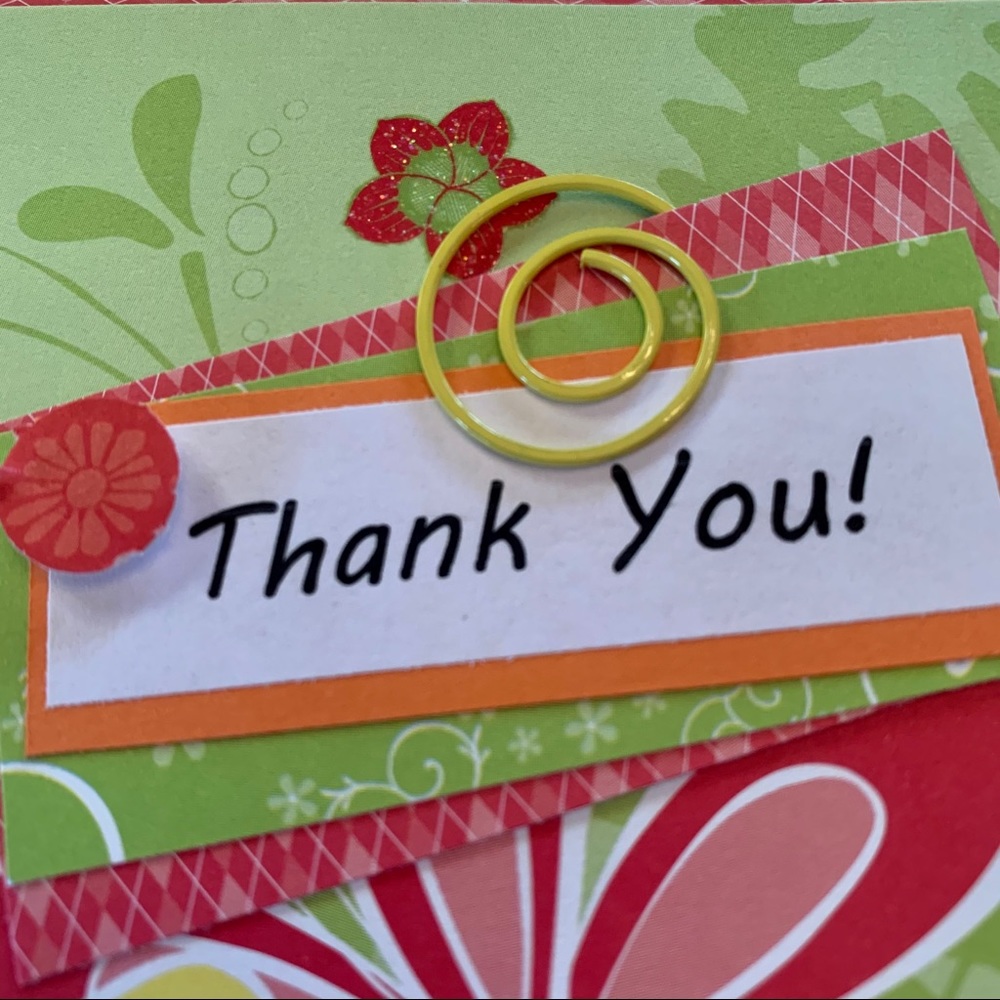 20 handmade randomly assorted Thank You postcards - Picture 10 of 10